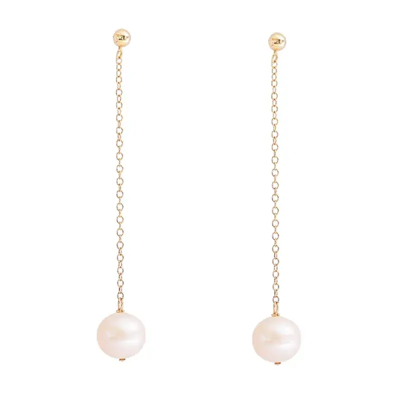 Natural Freshwater Pearl Earrings S925 Silver
