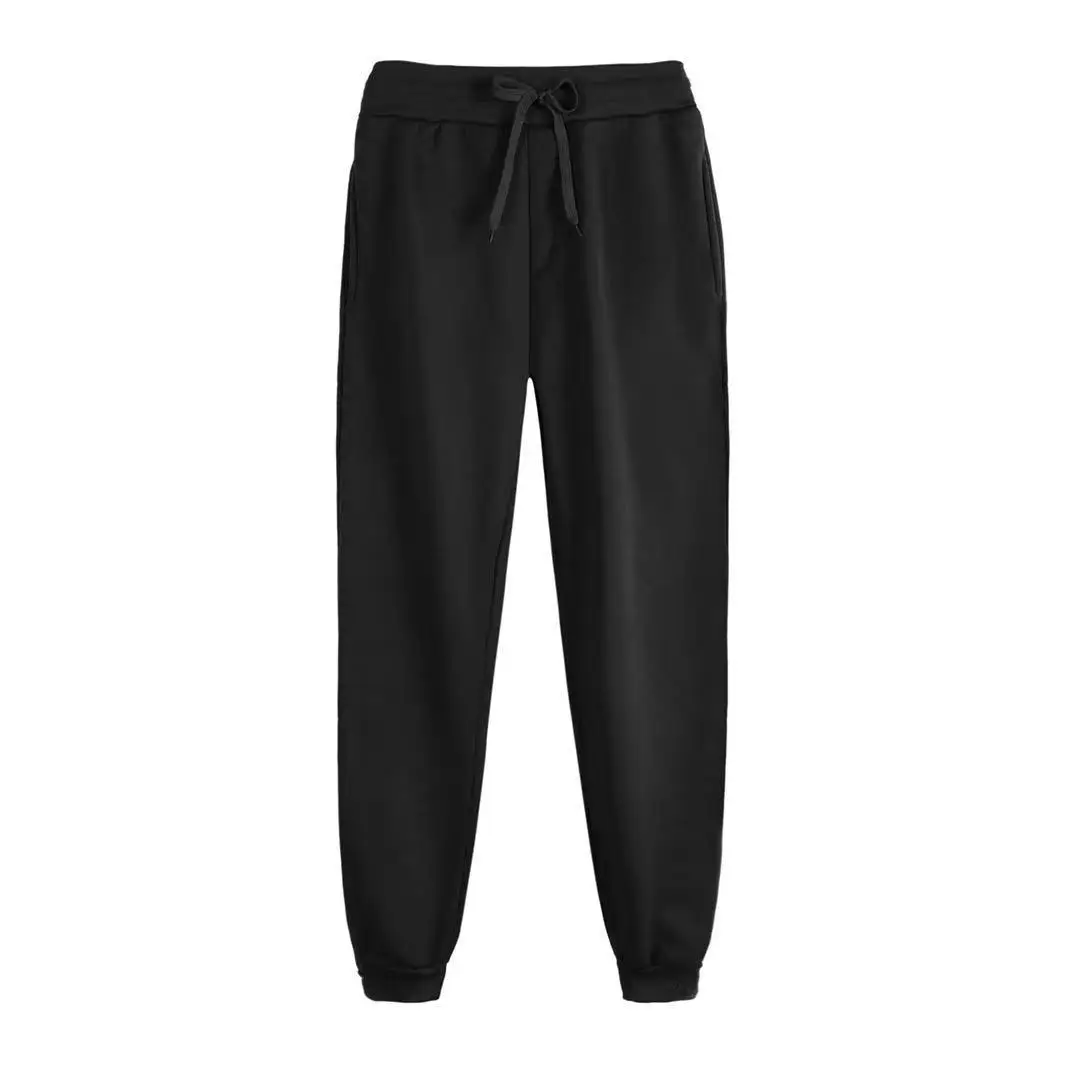 Men's Black Hooded Sweatpants Large Winter Casual Pants - Image 15