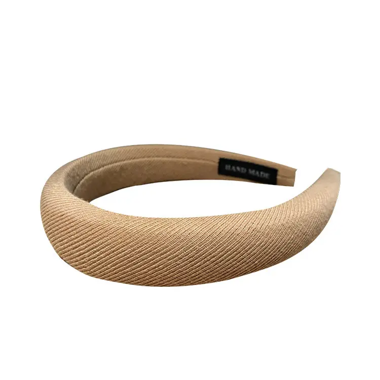 2023 Korean Celebrity Wide Brim Sponge Hair Hoop Black - Image 10