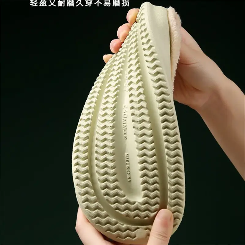 Trendy Warm Plush Snow Boots for Men and Women, Thickened Cotton Slippers for Couples, Wholesale for Supermarkets and Physical Stores, Home Use - Image 7