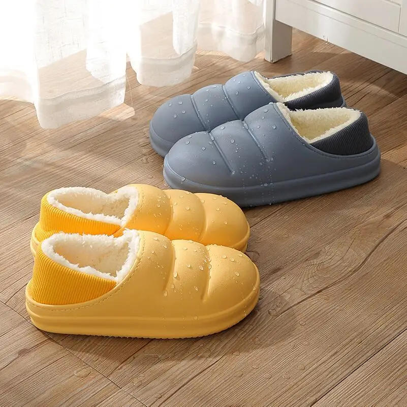Trendy Warm Plush Snow Boots for Men and Women, Thickened Cotton Slippers for Couples, Wholesale for Supermarkets and Physical Stores, Home Use — feature 32