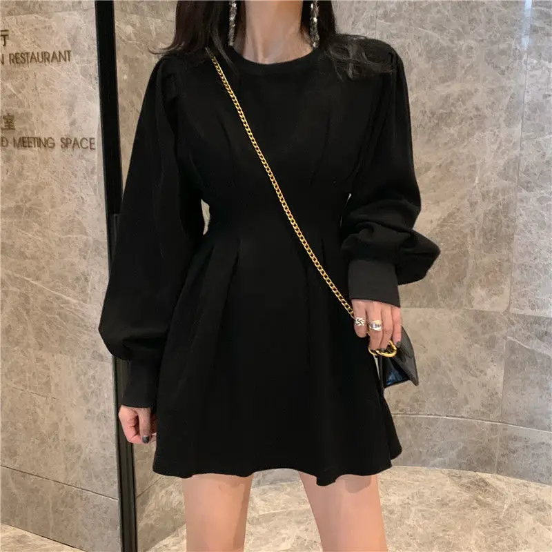 New Style Long Sleeve A-Line Skirt Set Grey 2026