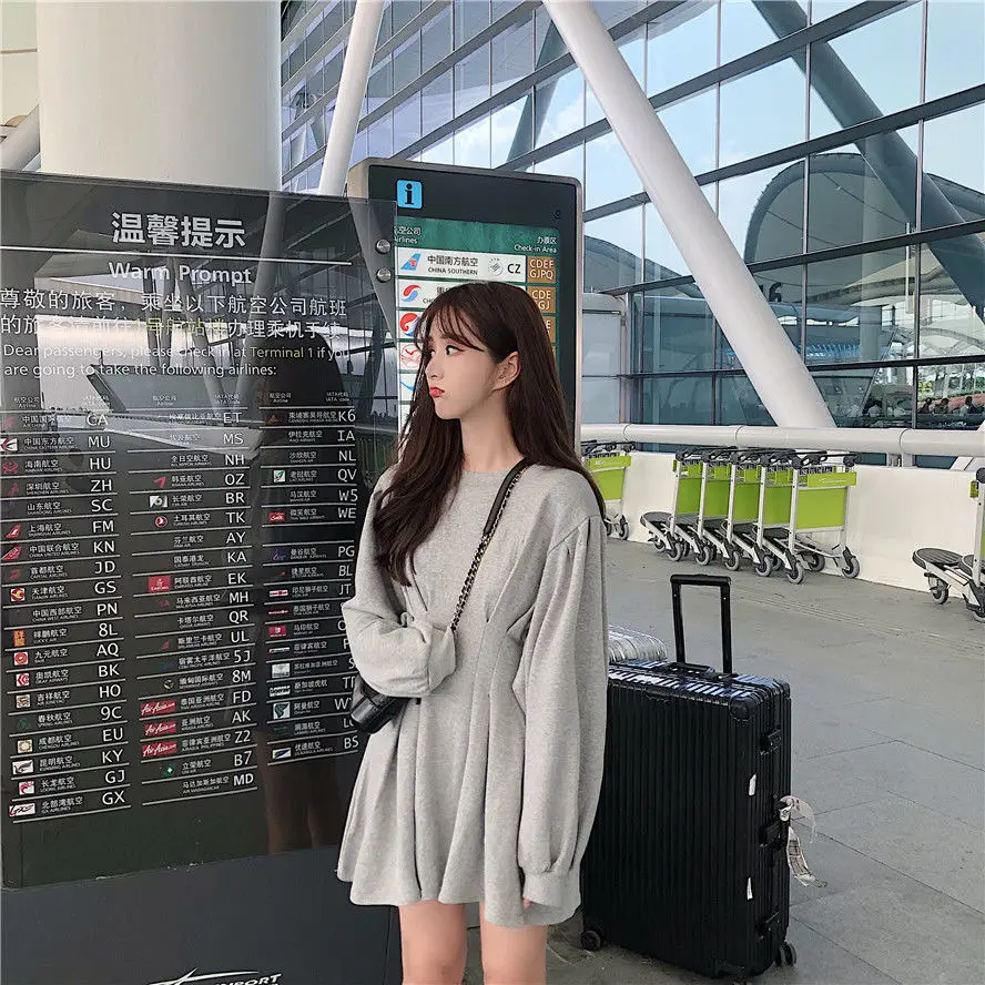 New Style Long Sleeve A-Line Skirt Set Grey 2026 — feature 6