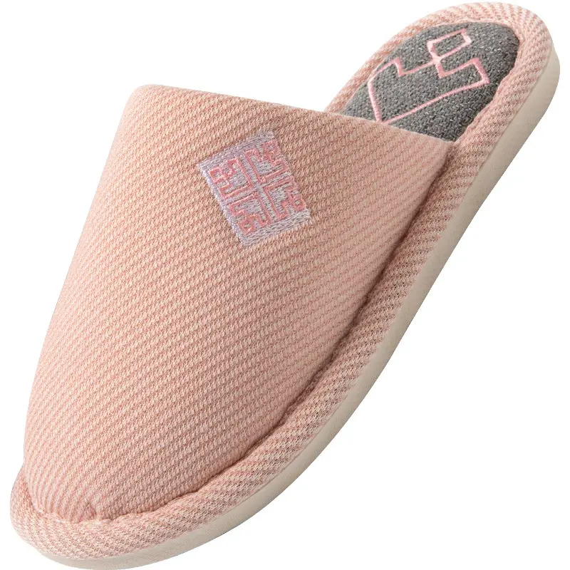 Chinese Style Fashionable Cotton Slippers for Women 2025 New Model Home Indoor Plush Fashionable Non-Slip Outdoor Warm Slippers for Men