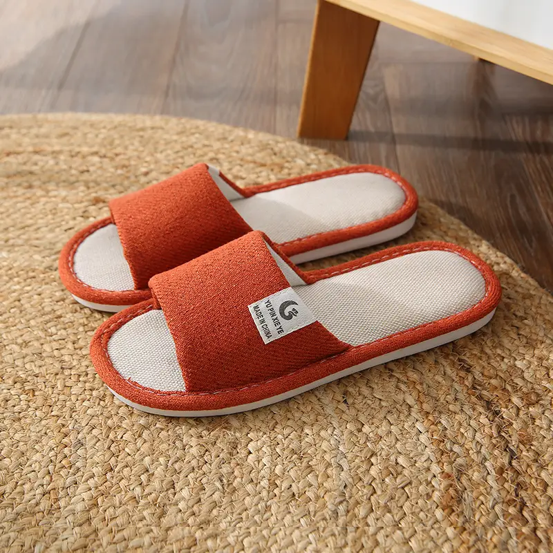 Chinese Style Fashionable Cotton Slippers for Women 2025 New Model Home Indoor Plush Fashionable Non-Slip Outdoor Warm Slippers for Men