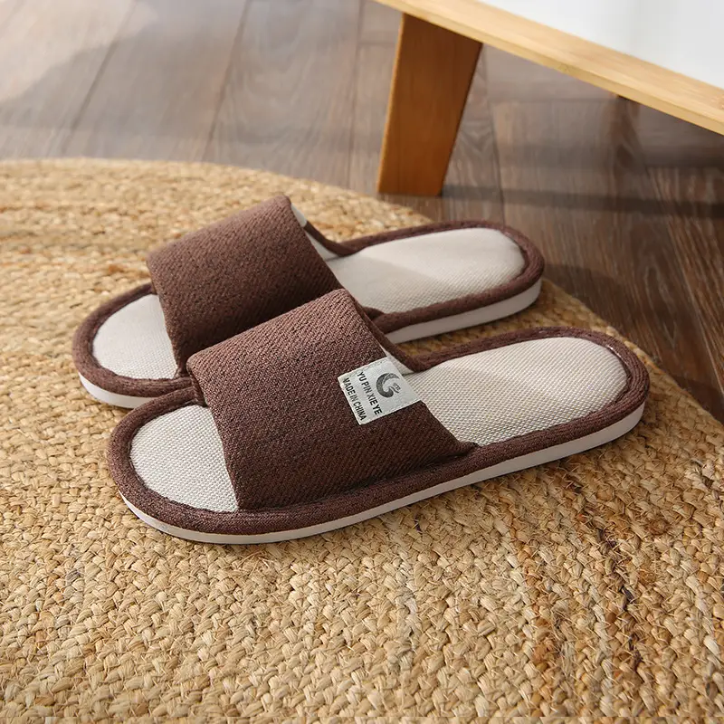 Chinese Style Fashionable Cotton Slippers for Women 2025 New Model Home Indoor Plush Fashionable Non-Slip Outdoor Warm Slippers for Men