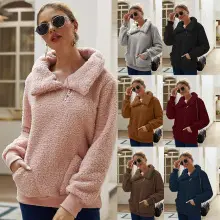 Women's Black Leopard Print Long Sleeve Shirt Coat — feature 19