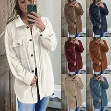 Women's Black Leopard Print Long Sleeve Shirt Coat — feature 27