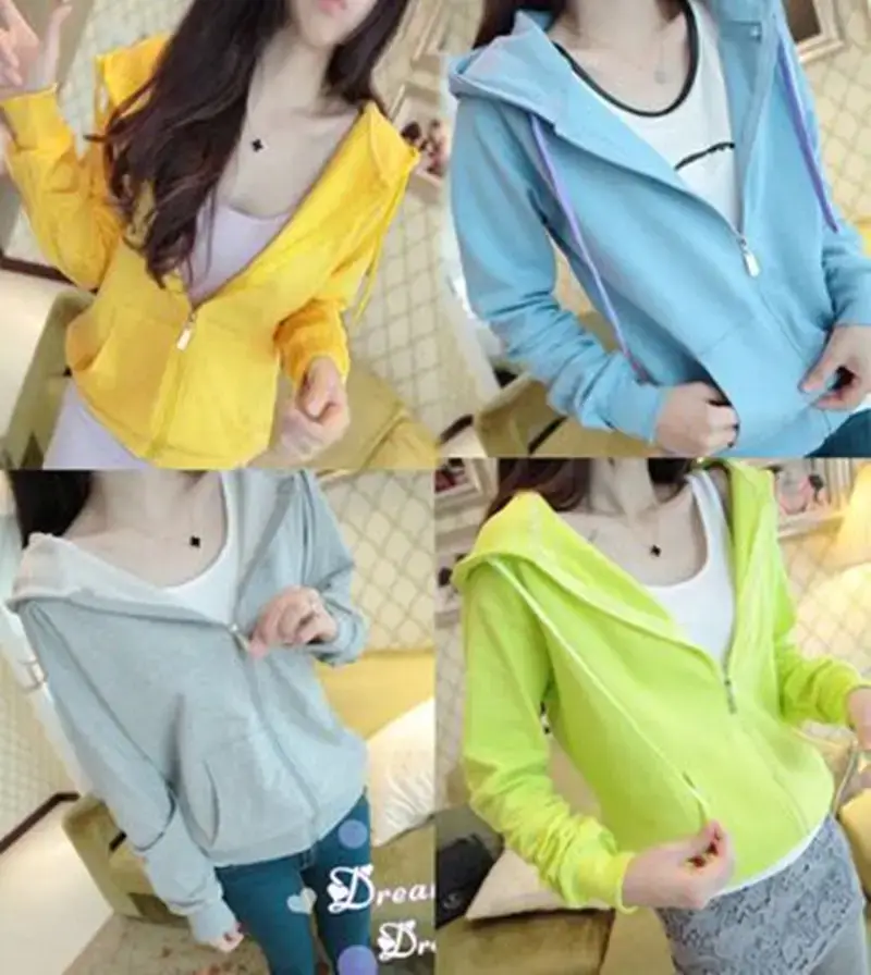 Women's Korean Hooded Cardigan Coat Autumn 2020 - Image 3