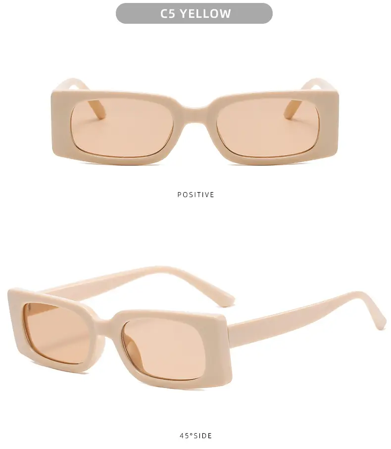 C2 Blue Square Sunglasses for Men Women — feature 10