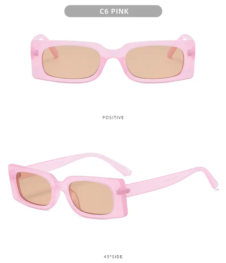 C2 Blue Square Sunglasses for Men Women — feature 11