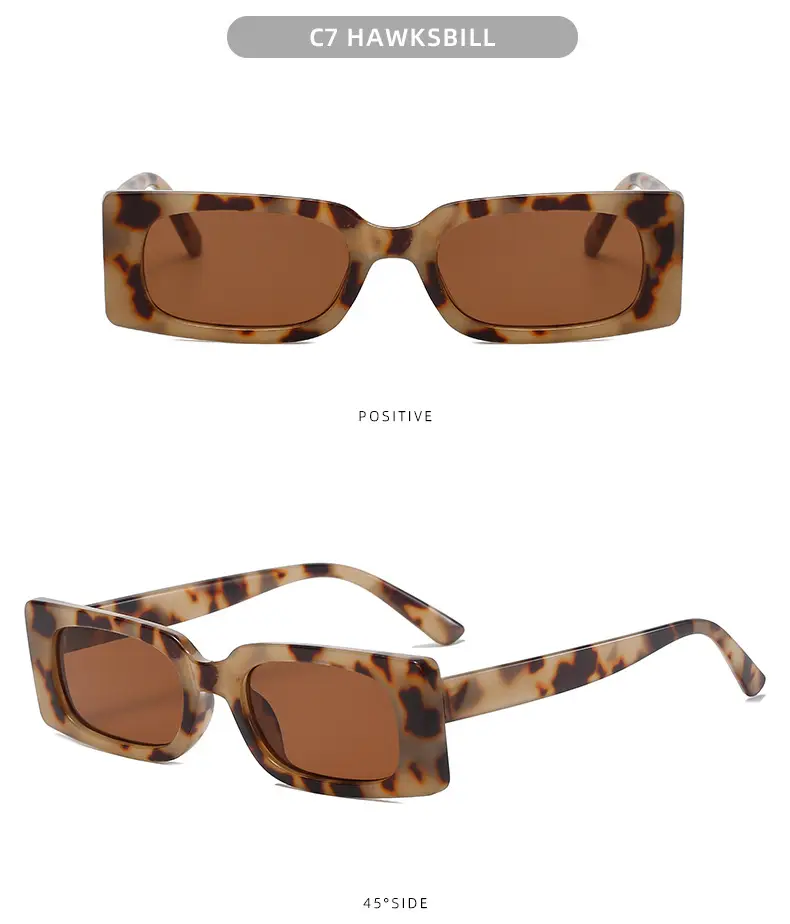 C2 Blue Square Sunglasses for Men Women — feature 12