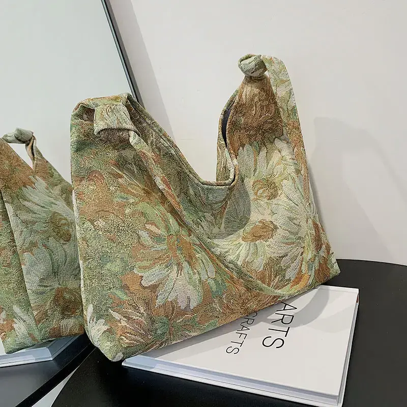 Printed Floral Underarm Bag Women 2021 - Image 4