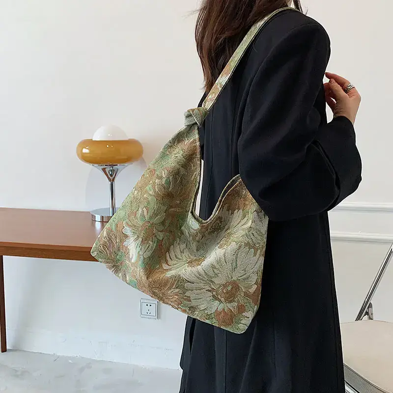 Printed Floral Underarm Bag Women 2021 - Image 5