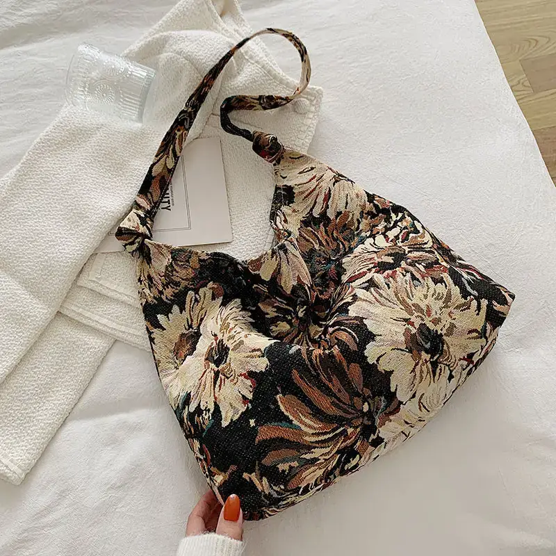 Printed Floral Underarm Bag Women 2021 - Image 3
