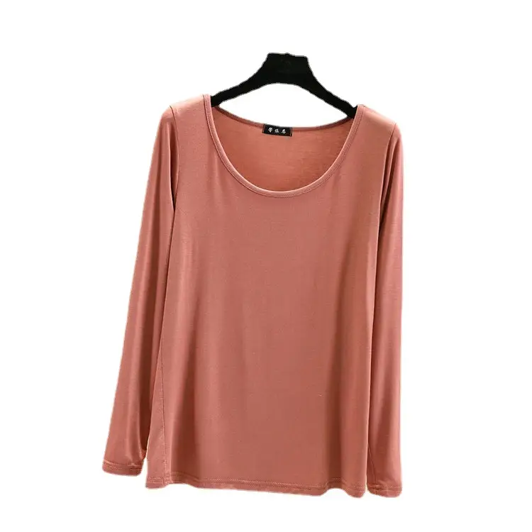 Women Long Sleeve T-Shirt Grey Large Korean Style - Image 14