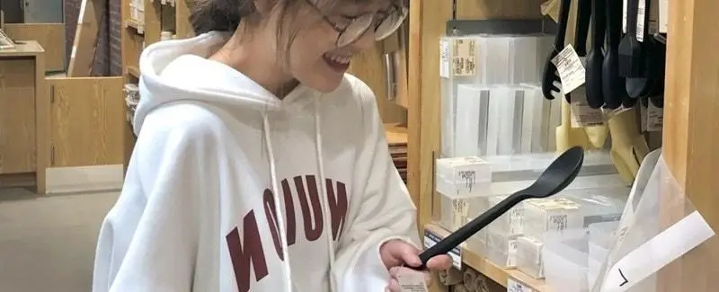 Women Cotton Hooded Sweatshirt White Letter Print — feature 14