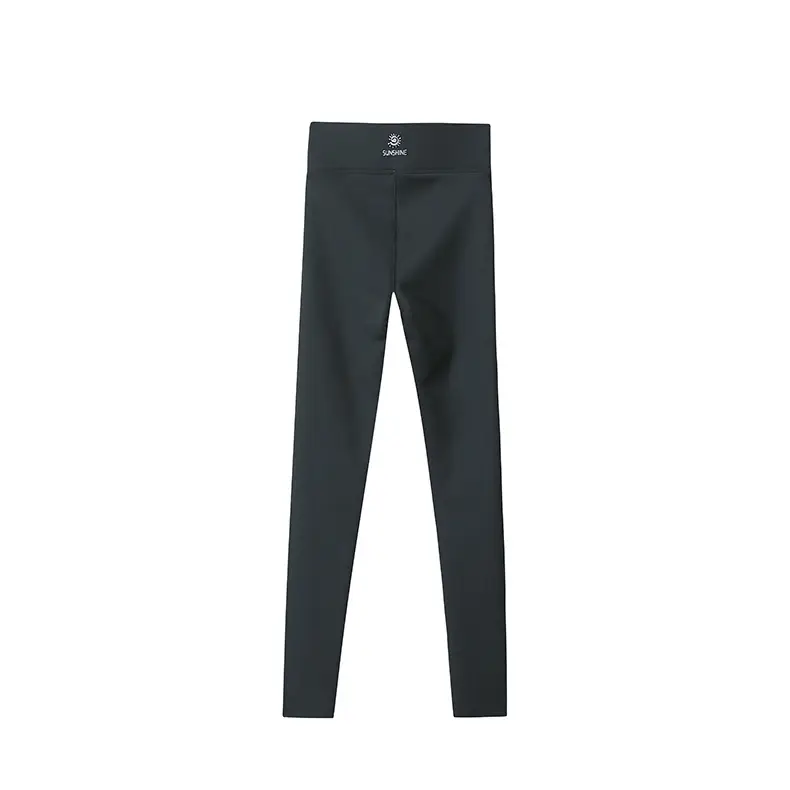 Black Stretch Shark Pants Women's High Waist Slimming Leggings - Image 9