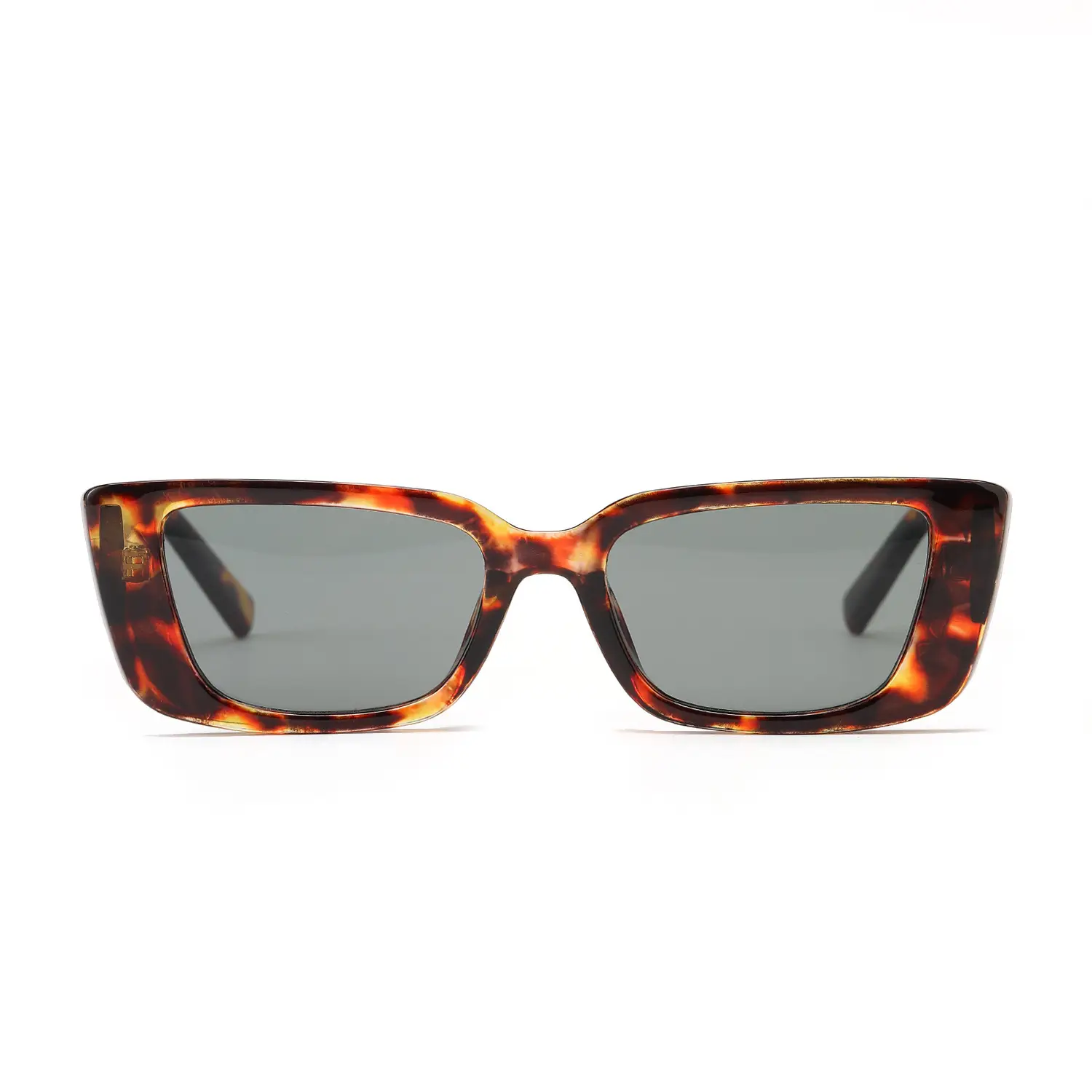 Women Retro Rectangular Sunglasses with Face Coverage
