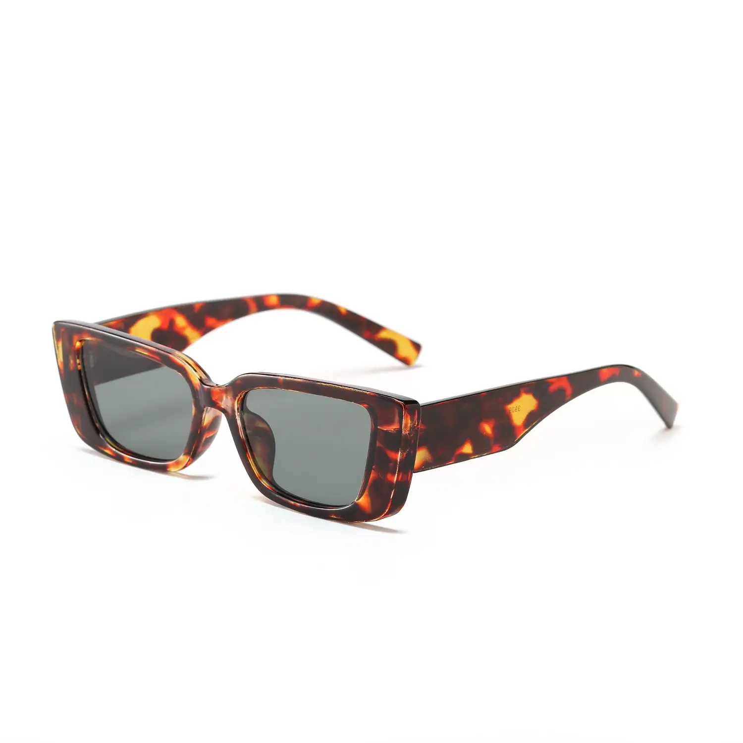 Women Retro Rectangular Sunglasses with Face Coverage