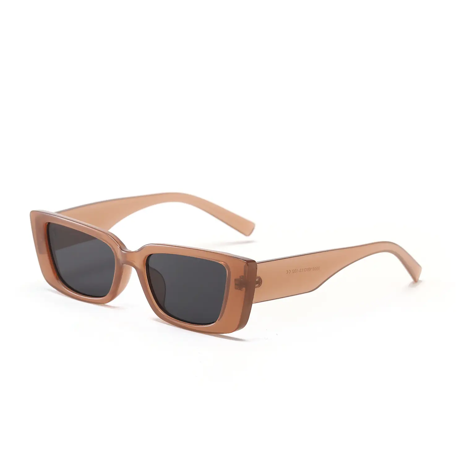 Women Retro Rectangular Sunglasses with Face Coverage