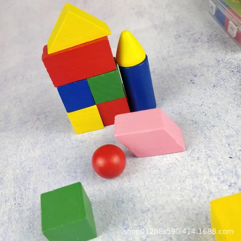 First Grade Geometry Volume Wooden Teaching Aids Set - Image 21
