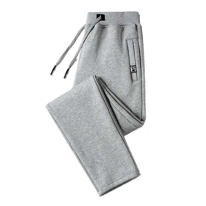 Men Navy Blue Fleece Sports Pants Large