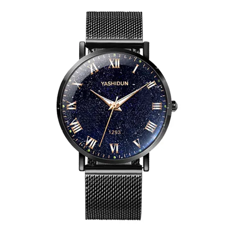 Men's Waterproof Steel Band Watch with Daily Life Function