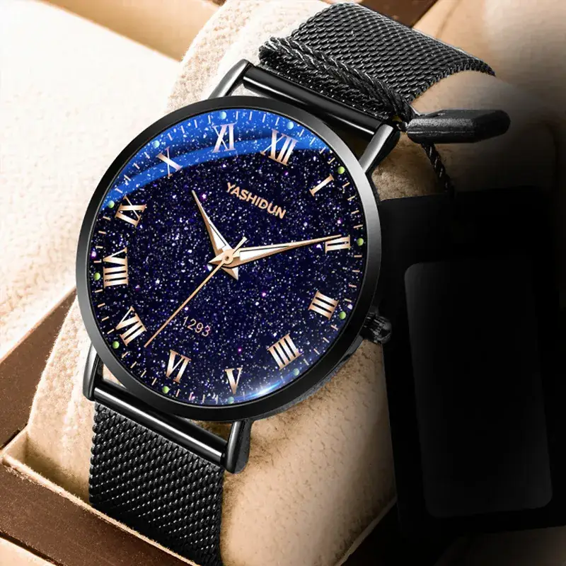 Men's Waterproof Steel Band Watch with Daily Life Function