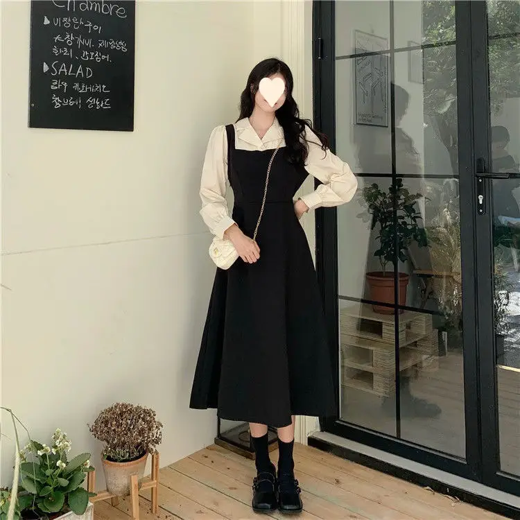 Long-sleeved Fake Two-Piece Dress for Women Autumn 2025 — feature 8