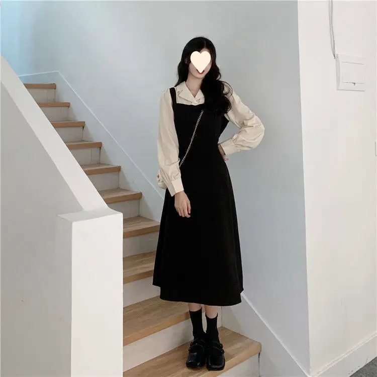 Long-sleeved Fake Two-Piece Dress for Women Autumn 2025 — feature 9