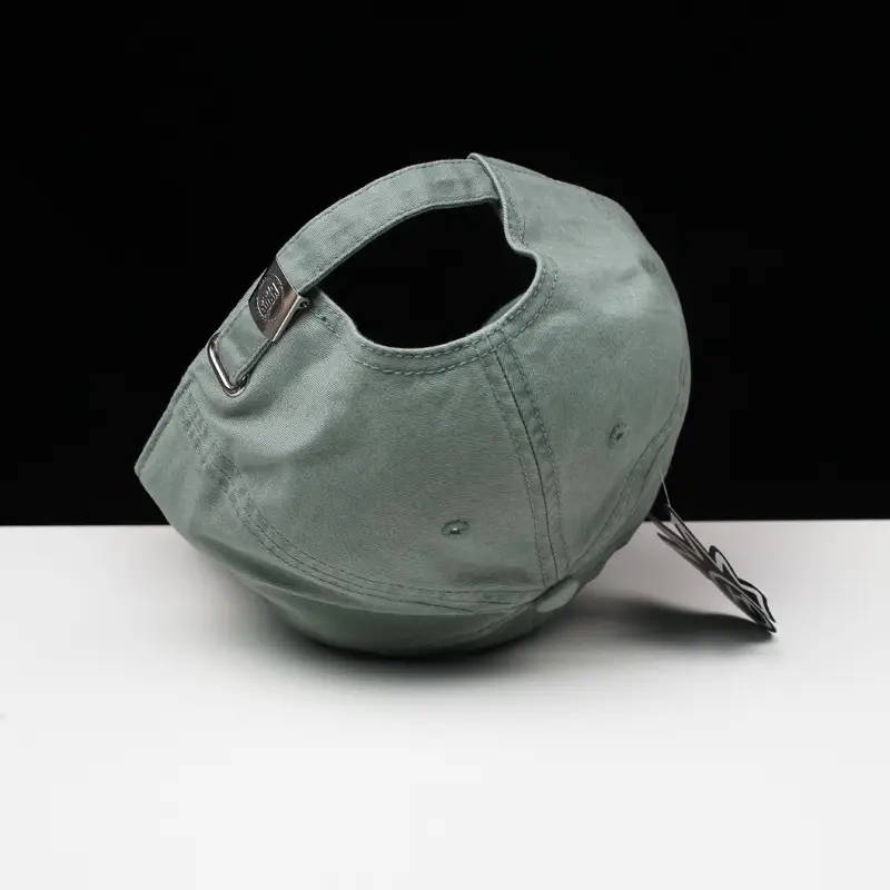 Korean Style Embroidered Baseball Cap Green - Image 8