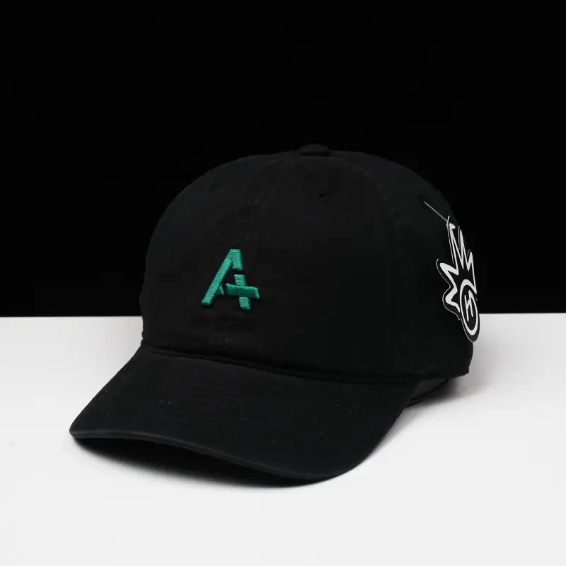 Korean Style Embroidered Baseball Cap Green — feature 4