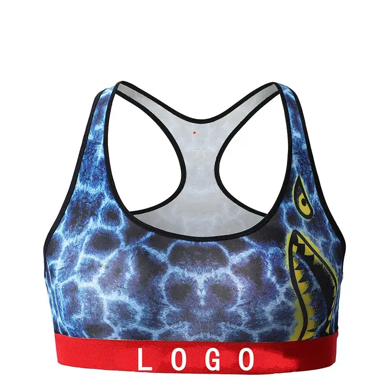 Girls' Printed Yoga Bra & Shorts Set Shock Absorbing - Image 11