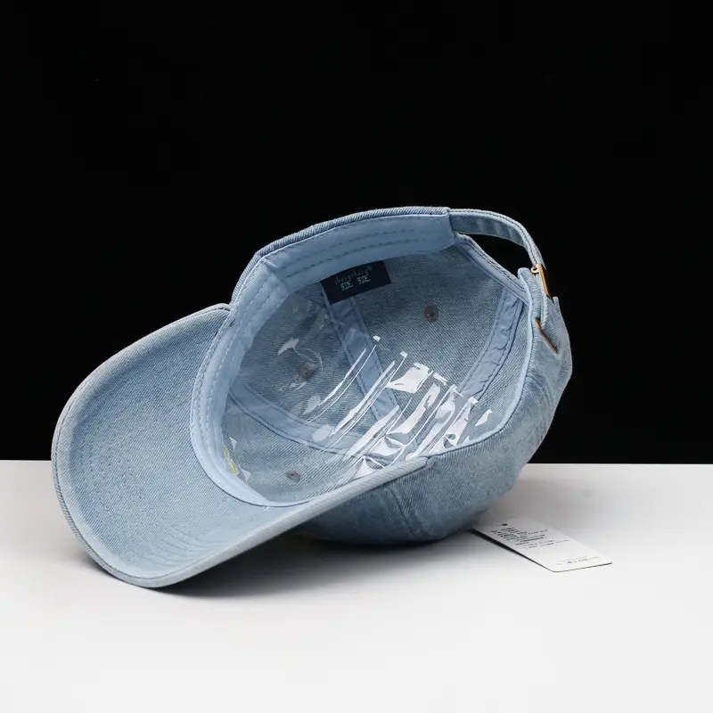 Women Denim Baseball Cap with "Los Angeles 88" Embroidery — feature 6
