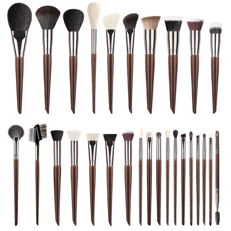 Baisui Goat Hair Makeup Brush Set 28 Pieces Soft Cangzhou