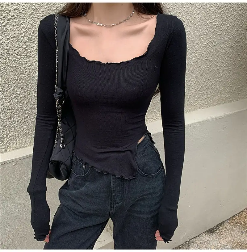Women Black Long Sleeve T-Shirt 2025 — feature 19