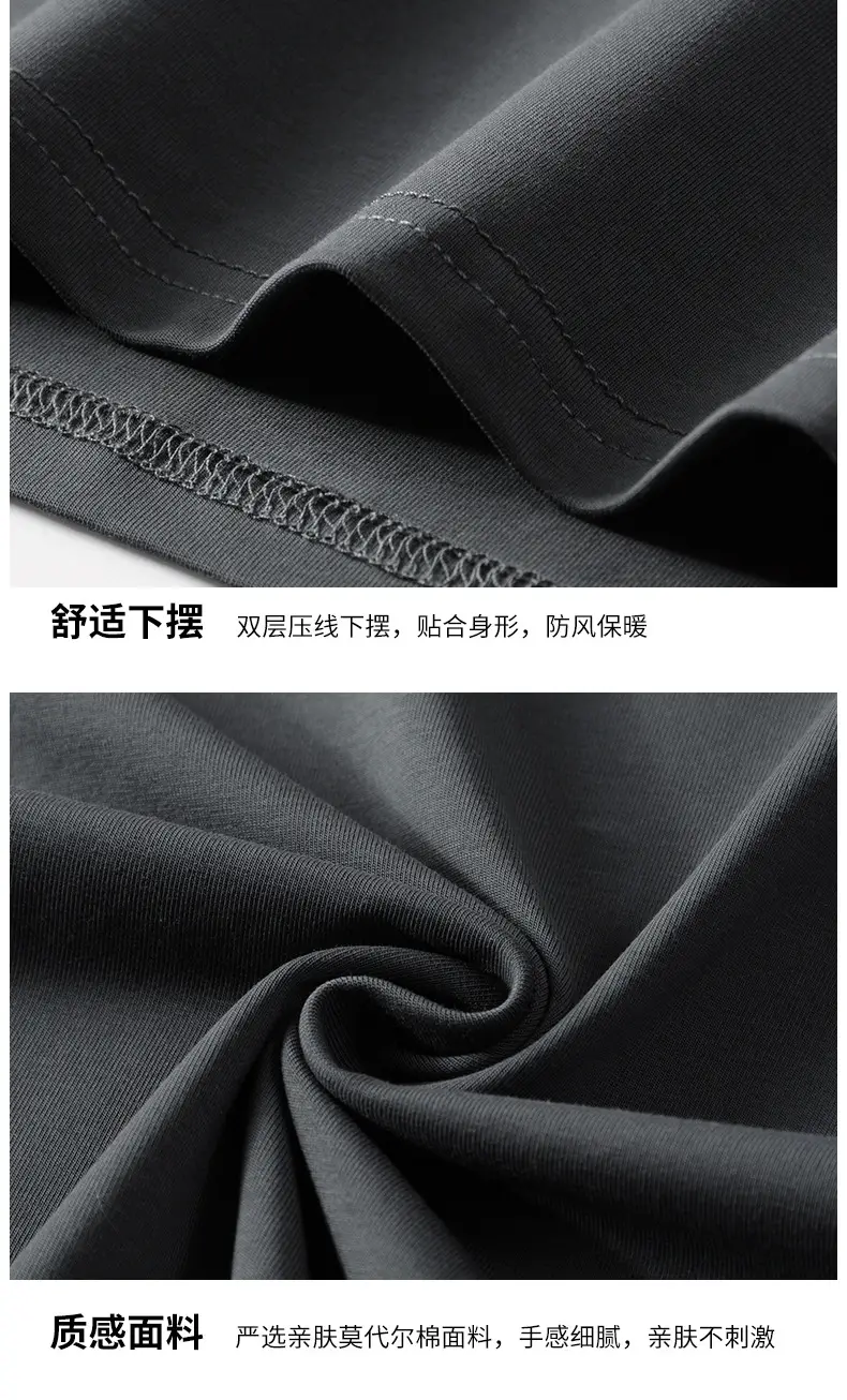 Men's White Turtleneck Shirt with Logo — feature 19