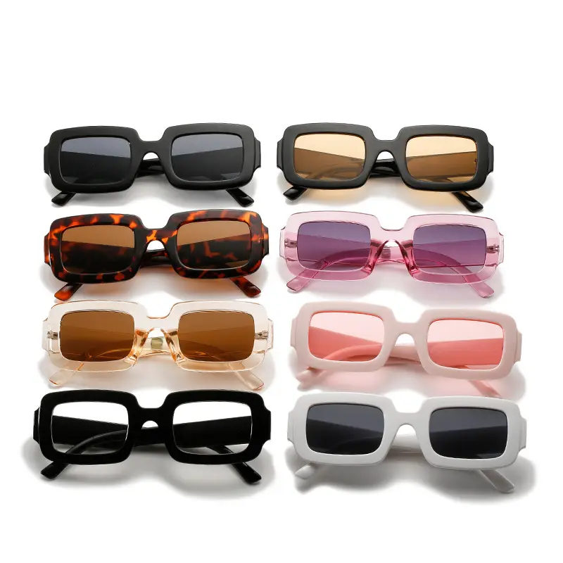 Square Frame Sunglasses Miaojia Runway Jelly Color