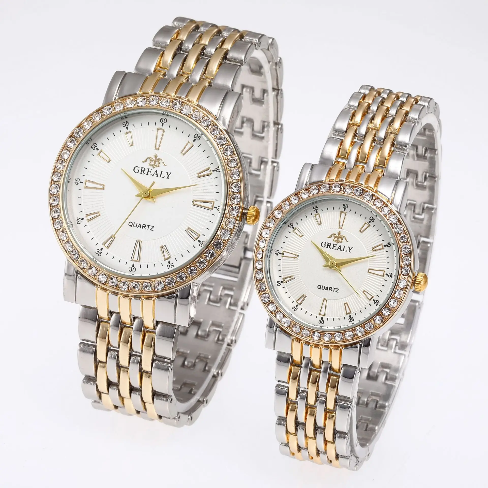 Women's gold and white noodles