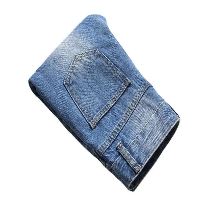 Men Blue Hole Denim Pants Medium Large - Image 6
