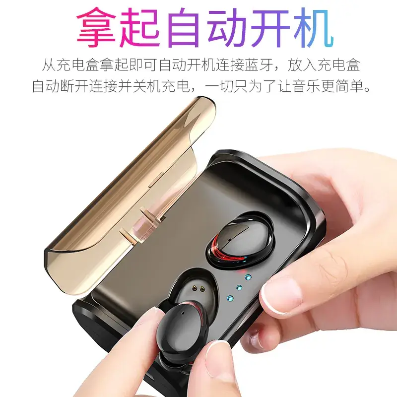 TWS-T8 Bluetooth Headset with 360 Sound & Noise Cancellation - Image 3