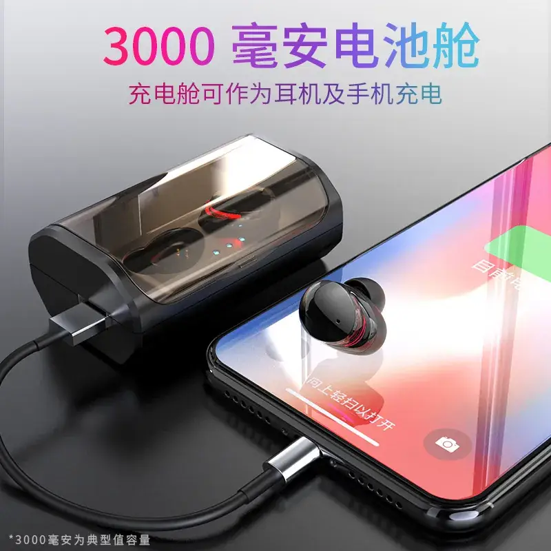 TWS-T8 Bluetooth Headset with 360 Sound & Noise Cancellation - Image 4