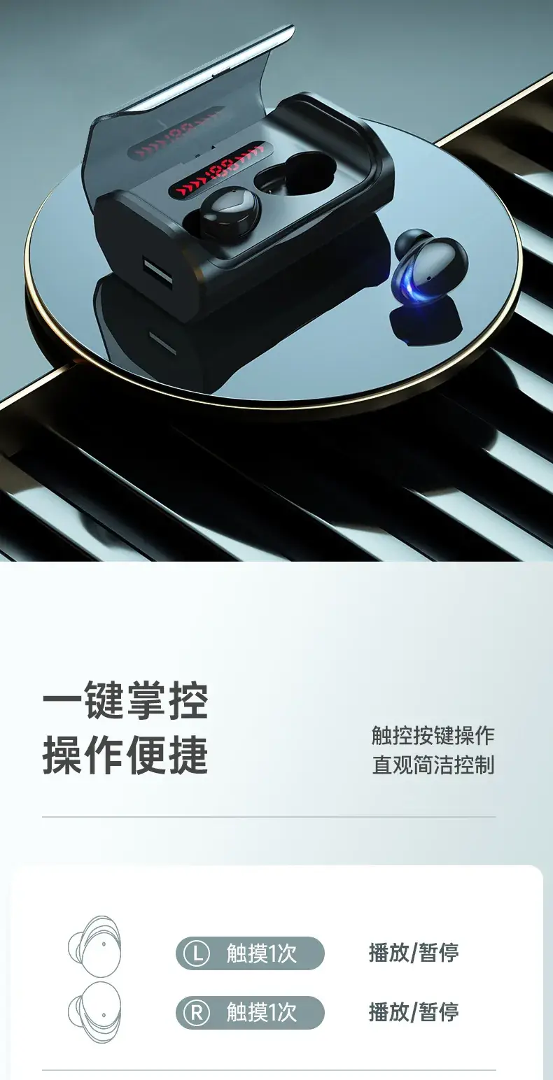 TWS-T8 Bluetooth Headset with 360 Sound & Noise Cancellation — feature 19