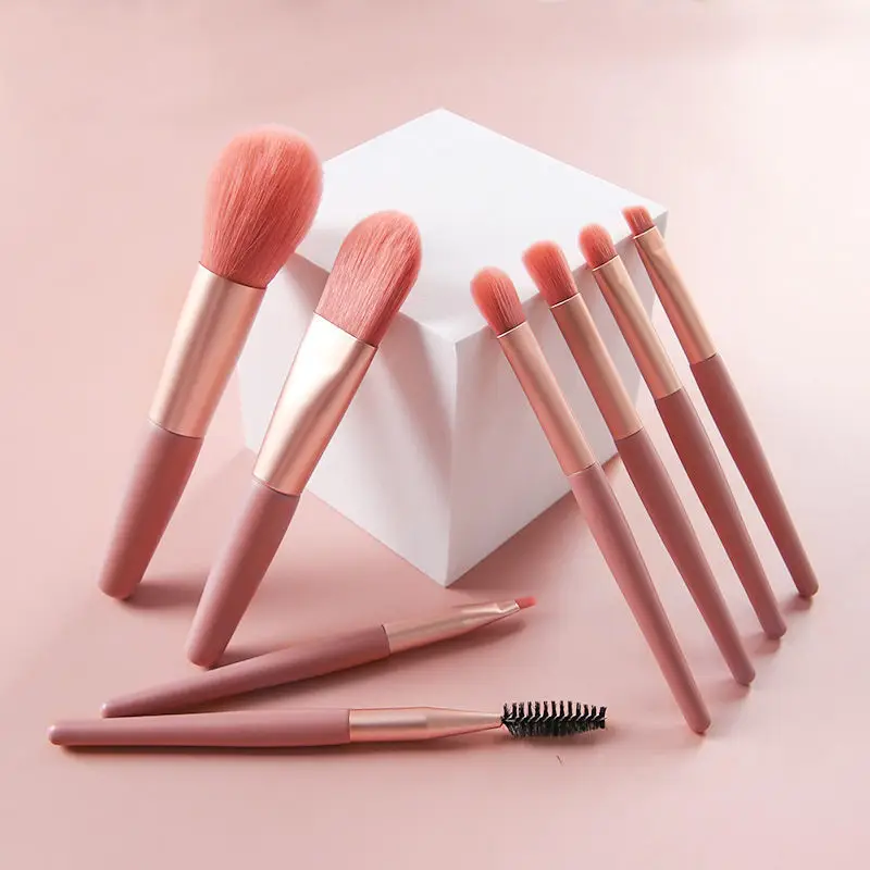 8-Piece Soft Bristle Makeup Brush Set for Beginners - Image 12