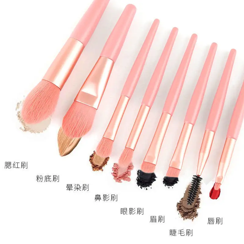 8-Piece Soft Bristle Makeup Brush Set for Beginners - Image 13