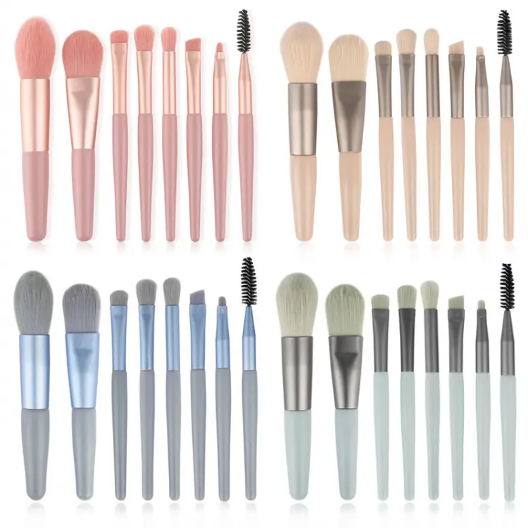 8-Piece Soft Bristle Makeup Brush Set for Beginners - Image 15