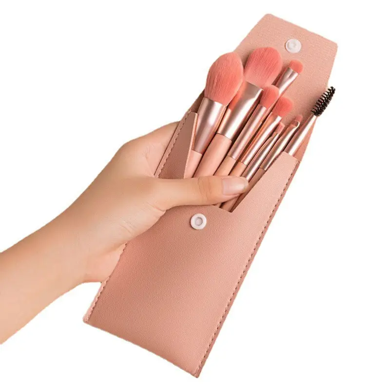 8-Piece Soft Bristle Makeup Brush Set for Beginners - Image 5