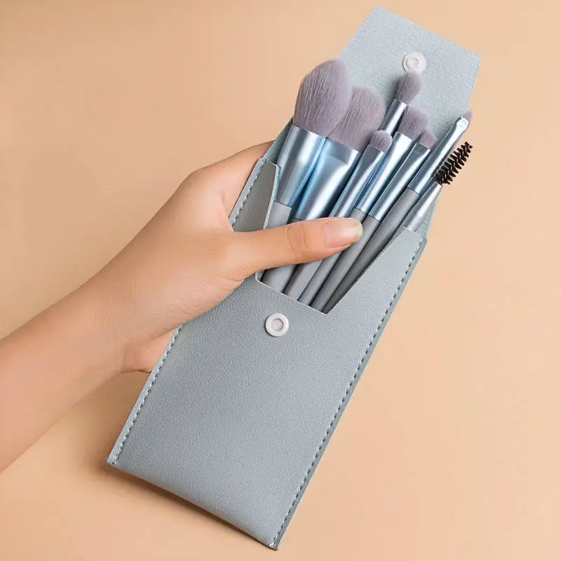 8-Piece Soft Bristle Makeup Brush Set for Beginners - Image 6