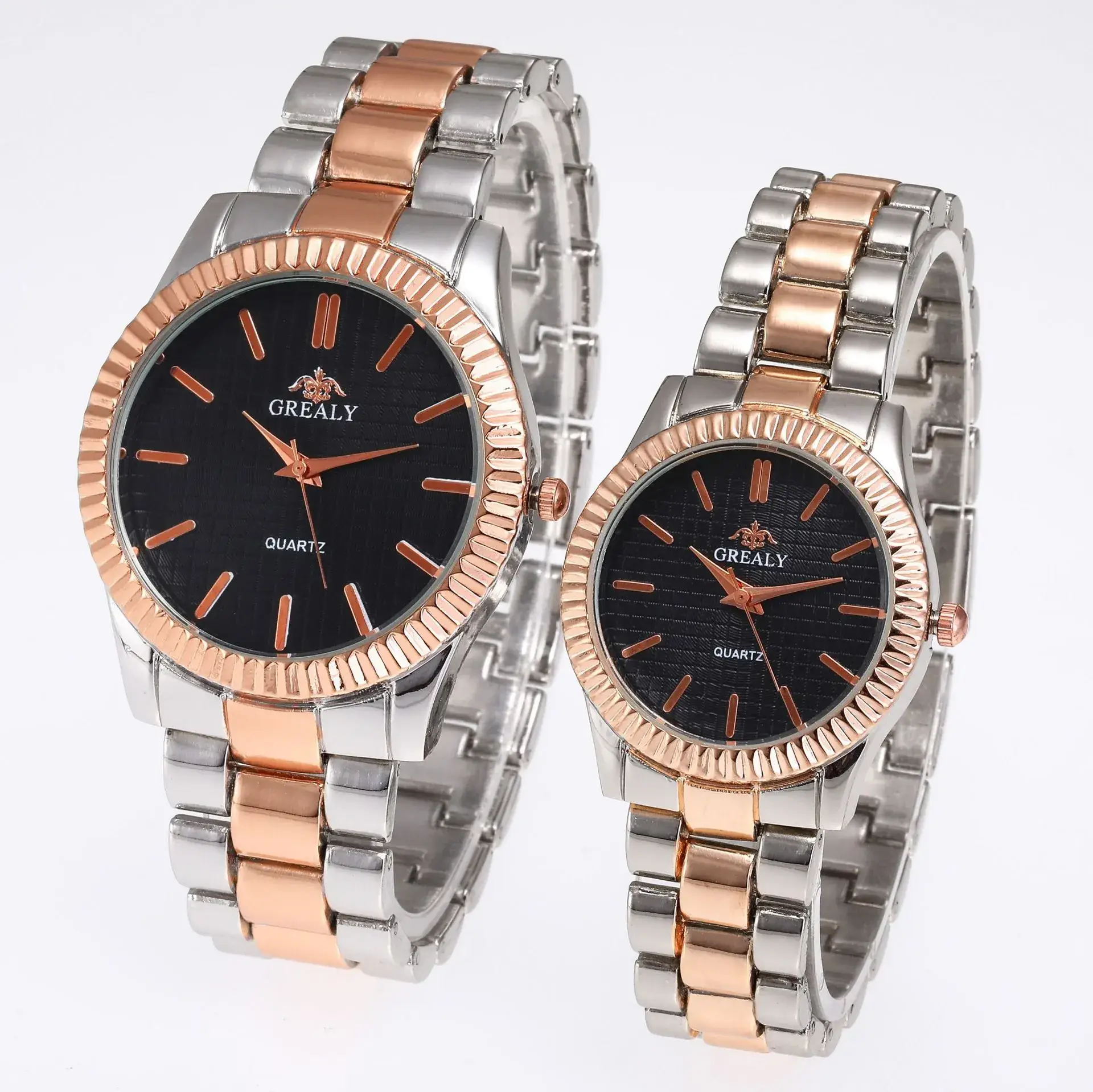 Gold Quattro Watches for Couples Set - Image 9